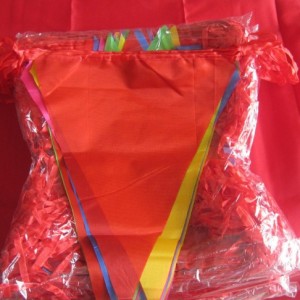 喜字串旗/结婚必备串旗/三角旗/喜结良缘大红旗帜 镂空喜 方串喜