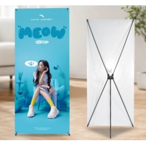 韩式x展架80x180立式广告易拉宝门型架子